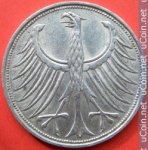 5 марок 1964 г. Германия(6) - 764.6 - реверс