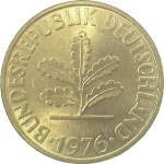 10 пфеннигов 1976 г. Германия(6) - 764.6 - реверс