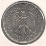 1 марка 1977 г. Германия(6) - 764.6 - реверс