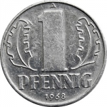 1 пфенниг 1968 г. Германия(6) - 764.6 - аверс