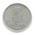 1 пфенниг 1986 г. Германия(6) - 764.6 - аверс