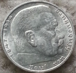 2 марки 1939 г. Германия(6) - 764.6 - реверс
