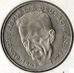 2 марки 1987 г. Германия(6) - 764.6 - реверс
