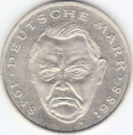 2 марки 1989 г. Германия(6) - 764.6 - реверс