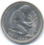 50 пфеннигов 1976 г. Германия(6) - 764.6 - реверс
