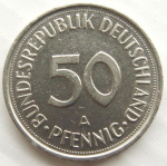 50 пфеннигов 1990 г. Германия(6) - 764.6 - аверс