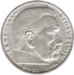 5 марок 1936 г. Германия(6) - 764.6 - реверс