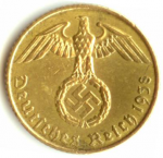 5 пфеннигов 1938 г. Германия(6) - 764.6 - реверс