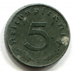 5 пфеннигов 1944 г. Германия(6) - 764.6 - аверс