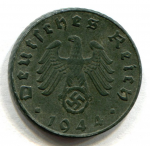 5 пфеннигов 1944 г. Германия(6) - 764.6 - реверс