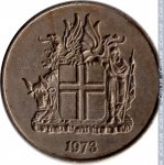 10 крон 1973 г. Исландия(10) - 107.6 - аверс