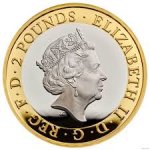 2 фунта 2018 г. Великобритания(5) -1989.8 - реверс
