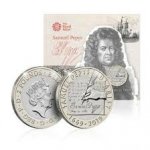 2 фунта 2019 г. Великобритания(5) -1989.8 - реверс