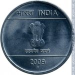 1 рупия 2009 г. Индия(9) - 35.6 - аверс