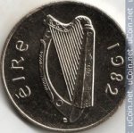10 пенсов 1969 г. Ирландия(9) - 74.7 - реверс