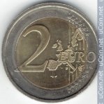 2 евро 2002 г. Ирландия(9) - 74.7 - аверс
