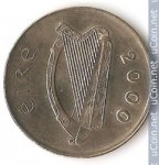 20 пенсов 2000 г. Ирландия(9) - 74.7 - реверс