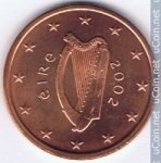 5 центов 2002 г. Ирландия(9) - 73.7 - реверс