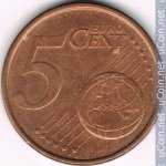 5 центов 2008 г. Ирландия(9) - 74.7 - аверс