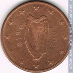 5 центов 2008 г. Ирландия(9) - 74.7 - реверс