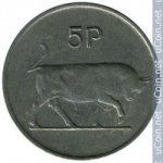 5 пенни 1976 г. Ирландия(9) - 74.7 - аверс