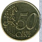 50 центов 2002 г. Ирландия(9) - 74.7 - аверс