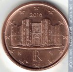 1 цент 2016 г. Италия(10) - 266.5 - реверс