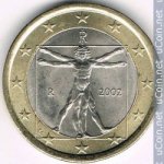 1 евро 2002 г. Италия(10) - 266.5 - реверс