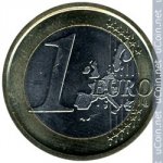 1 евро 2007 г. Италия(10) - 266.5 - аверс