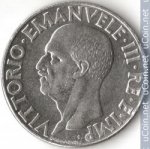 1 лира 1942 г. Италия(10) - 266.5 - реверс