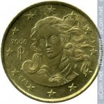 10 центов 2006 г. Италия(10) - 266.5 - реверс