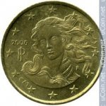 10 центов 2007 г. Италия(10) - 266.5 - реверс
