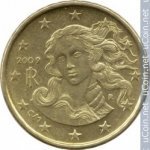 10 центов 2008 г. Италия(10) - 266.5 - реверс