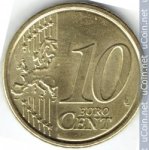 10 центов 2012 г. Италия(10) - 266.5 - реверс
