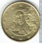 10 центов 2012 г. Италия(10) - 266.5 - аверс
