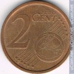 2 цента 2007 г. Италия(10) - 266.5 - аверс