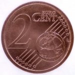 2 цента 2015 г. Италия(10) - 266.5 - реверс