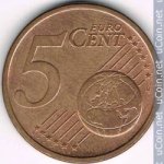 5 центов 2002 г. Италия(10) - 266.5 - аверс