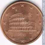 5 центов 2010 г. Италия(10) - 266.5 - реверс