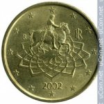 50 центов 2002 г. Италия(10) - 266.5 - реверс