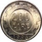 200 лир 1998 г. Италия(10) - 266.5 - аверс