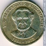 1 доллар 1990 г. Ямайка(27) -36.7 - реверс
