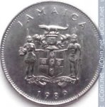 20 центов 1969 г. Ямайка(27) -36.7 - реверс