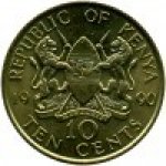 10 центов 1978 г. Кения (11)  - 8 - аверс