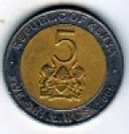 5 шиллингов 2005 г. Кения (11)  - 8 - аверс