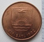 1 цент 1992 г. Кирибати(11) -14.2 - аверс