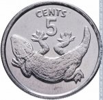 5 центов 1979 г. Кирибати(11) -14.2 - реверс