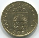 5 сантимов 2006 г. Латвия(13) - 253.3 - реверс