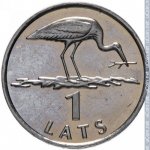 1 лат 2001 г. Латвия(13) - 253.3 - реверс