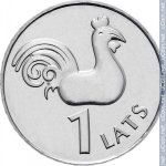 1 лат 2005 г. Латвия(13) - 253.3 - реверс